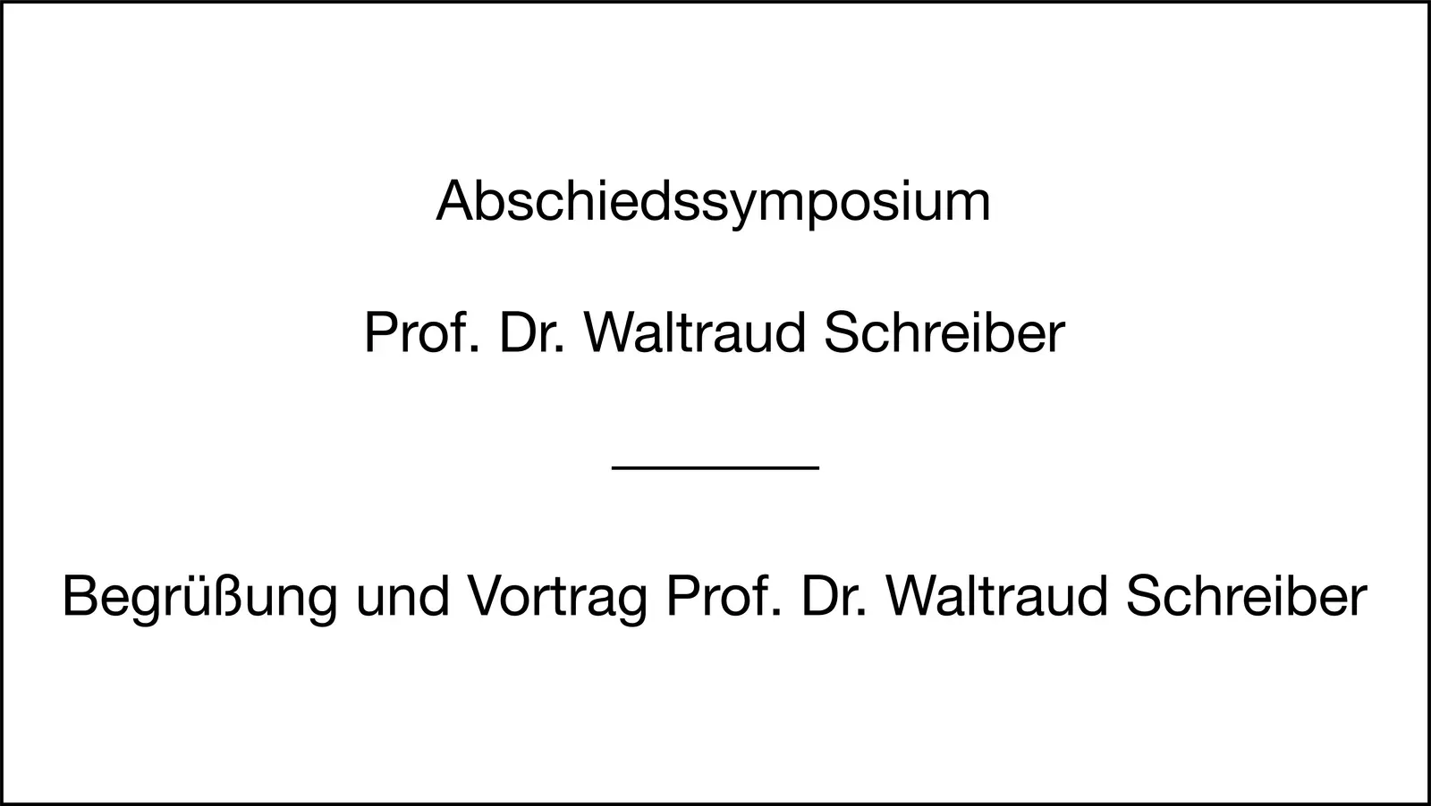 Begrüßung