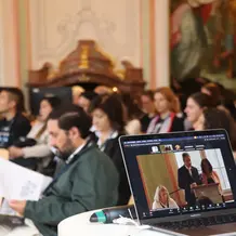 Eröffnung des Symposiums im Holzersaal