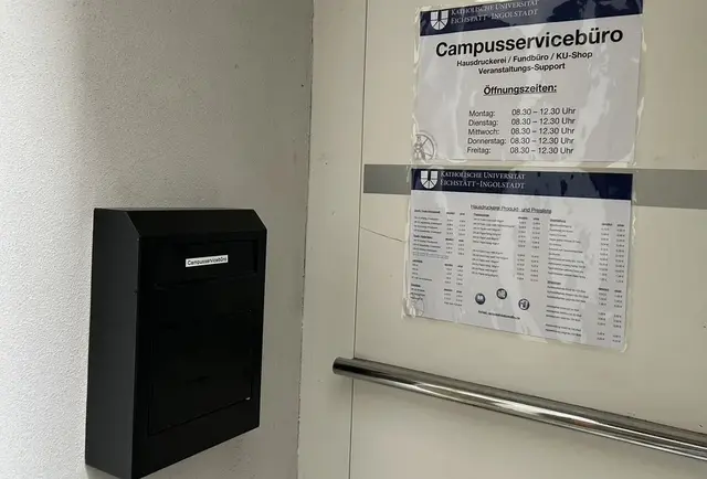 Briefkasten vom Campusservice&uuml;ro