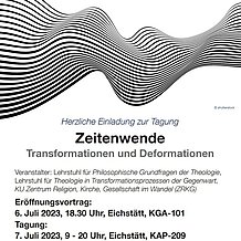 Tragung "Zeitenwende: Transformationen und Deformationen" Einladung