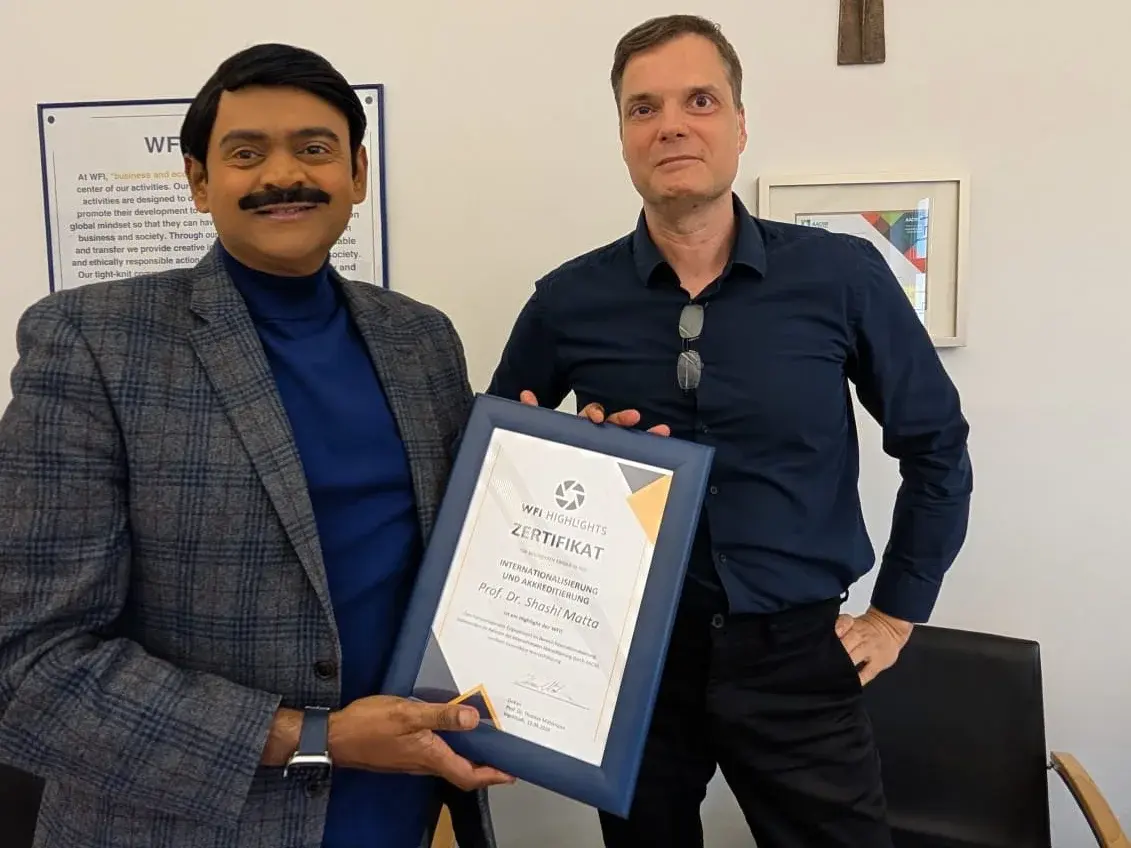 Award of the WFI Highlight to Prof. Dr. Shashi Matta