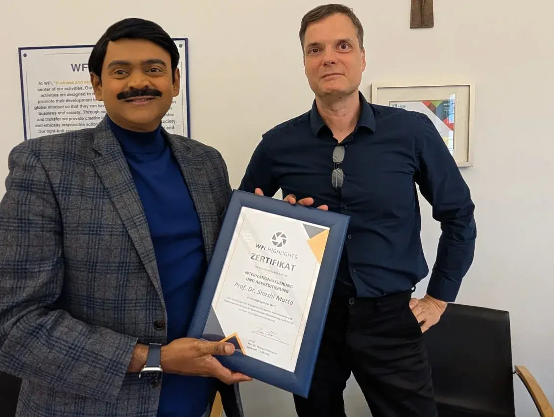 Verleihung des WFI Highlights an Prof. Dr. Shashi Matta