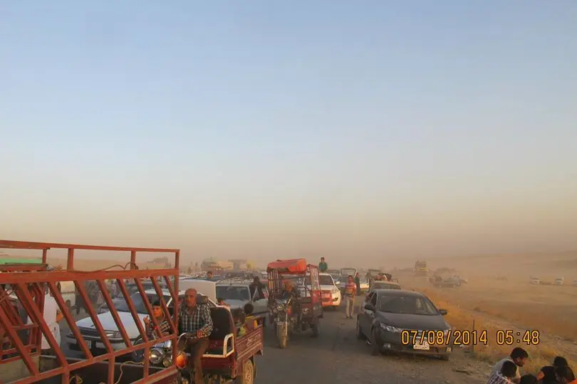 Flucht aus Baghdeda am 6. August 2014
