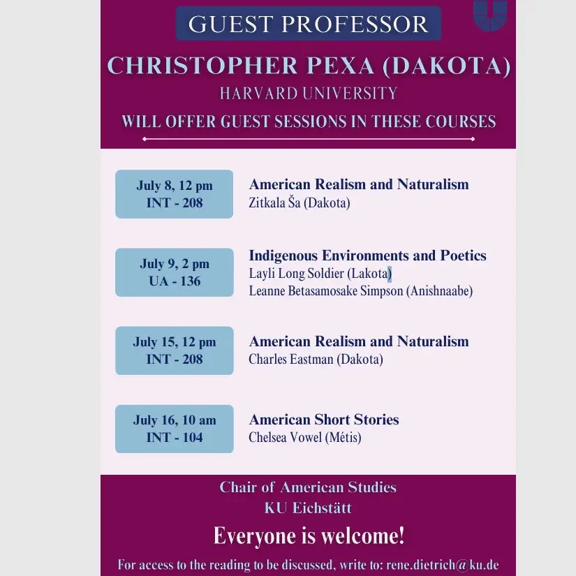 Poster Professor Pexa Guest Lectures