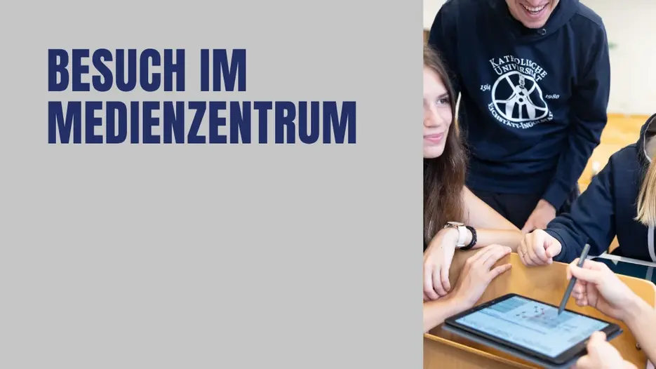 Besuch im Medienzentrum