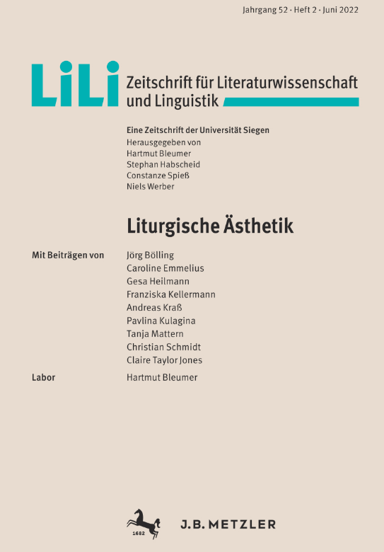 Titelbild der Zeitschrift Liturgische Ästhetik