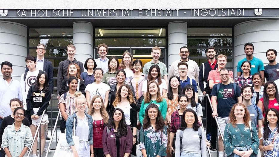 International students visiting Ingolstadt.