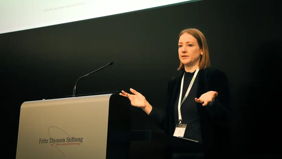 Marah Blaurock bei der PostDoc Conference in K&ouml;ln