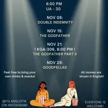 Weekly Movie Nights