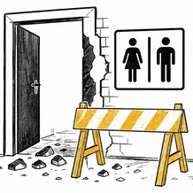 Grafik zum Toilettenumbau