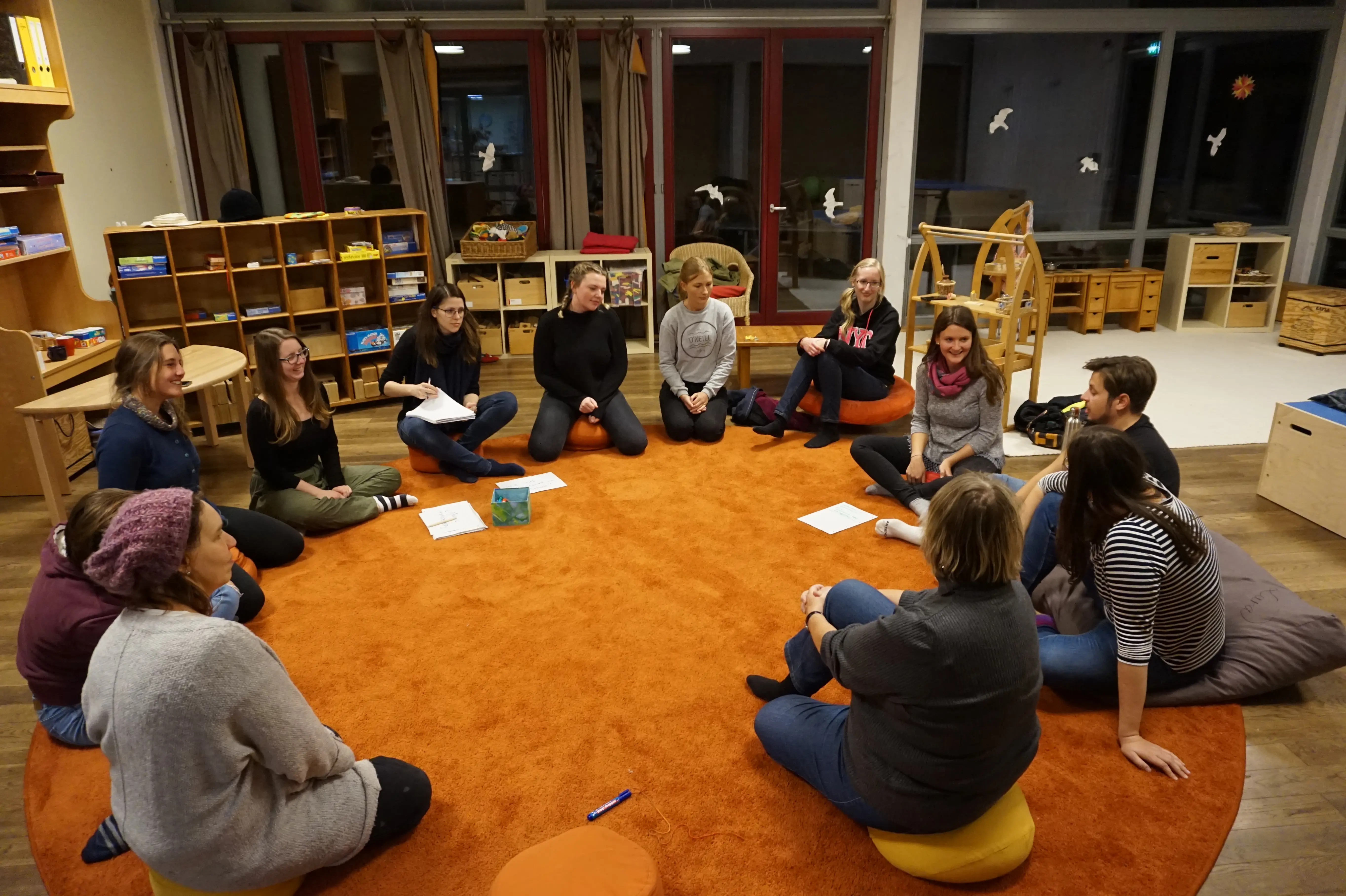 Gruppenreflexion in der Schule für freue Entfaltung