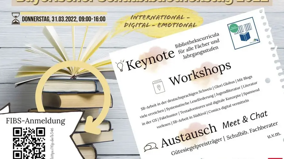 Bild zum 7. Bayerischen Schulbibliothekstag am 31. März 2022